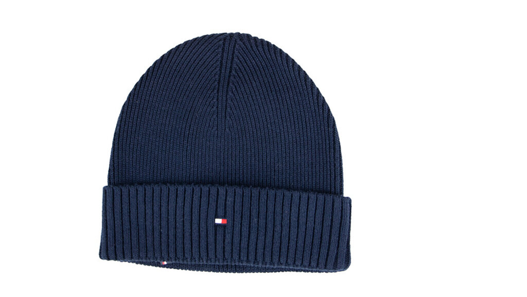 Tommy Hilfiger Tommy Hilfiger Cotton Beanie Space Blue