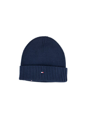 Tommy Hilfiger Tommy Hilfiger Cotton Beanie Space Blue