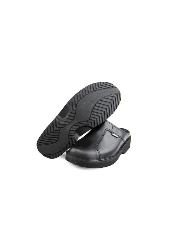 Amako Muil Zwart Leer