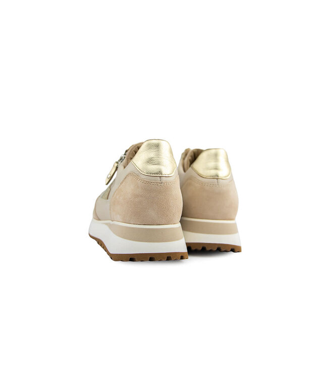 Footnotes Sneaker Elke Nappacalf Suede Creme K