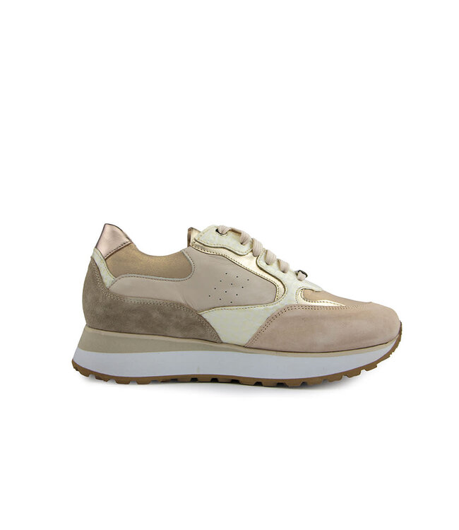 Footnotes Sneaker Esmee Calf Metalise Creme H