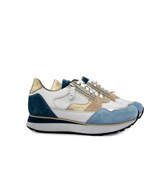 Footnotes Footnotes Sneaker Elke White Suede Iceblue H