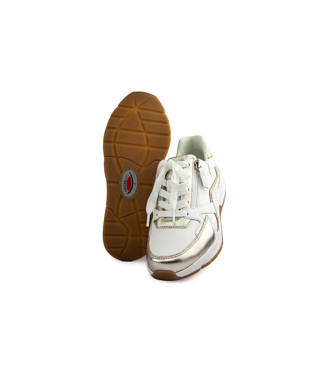 Gabor Rolling Soft Sneaker Weiss Perla Platino