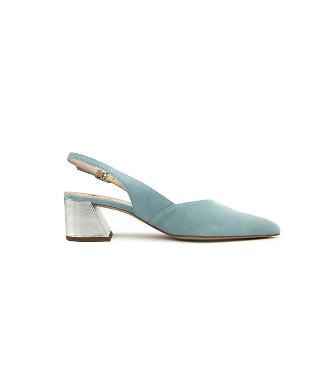 Högl Slingback Pump Skyblue Silver