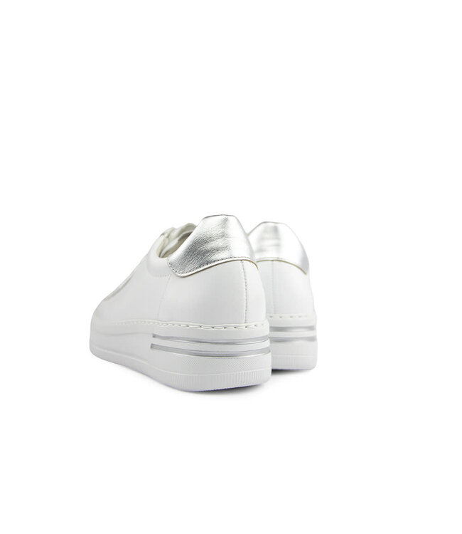 Gabor Sneaker Weiss Silber Nappa