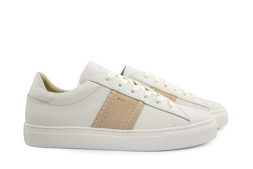 n0n0　0710 Nubikk Jolien Morris Off White Leather Beige I Gratis in NL va €40