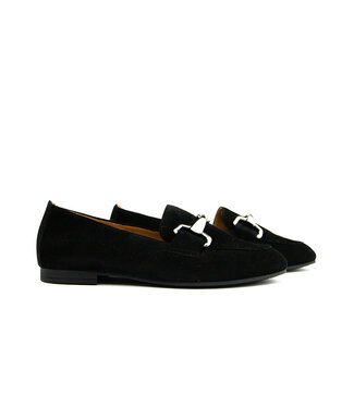 Gabor Gabor Loafer Bit Schwarz Altsilber Samtchevreau