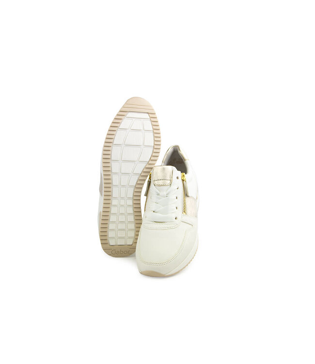 Gabor Sneaker Latte Platino Nappa Leo