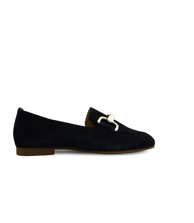 Gabor Loafer Bit Dark Blue Gold Samtchevreau