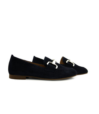 Gabor Gabor Loafer Bit Dark Blue Gold Samtchevreau