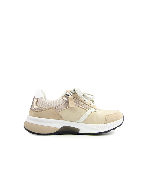 Gabor Rolling Soft Sneaker Leinen Oak Puder