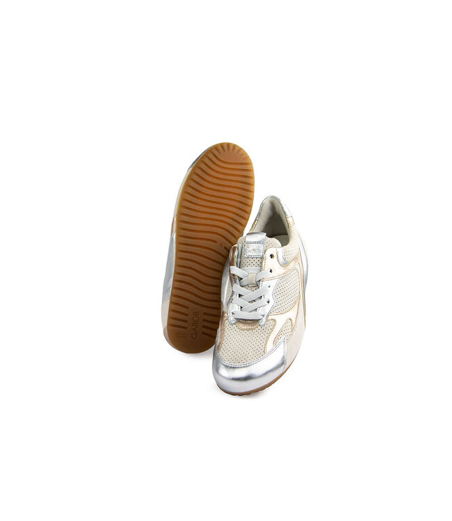 Gabor Sneaker White Silber Puder Metal