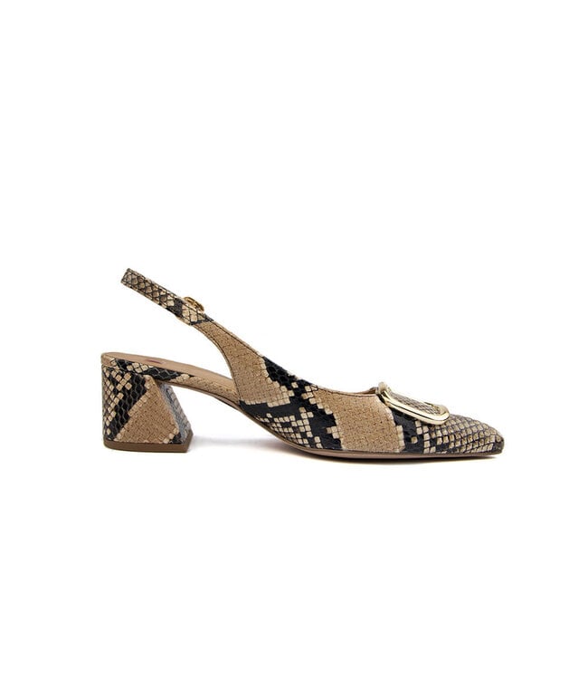Högl Slingback Pump Camel Snake