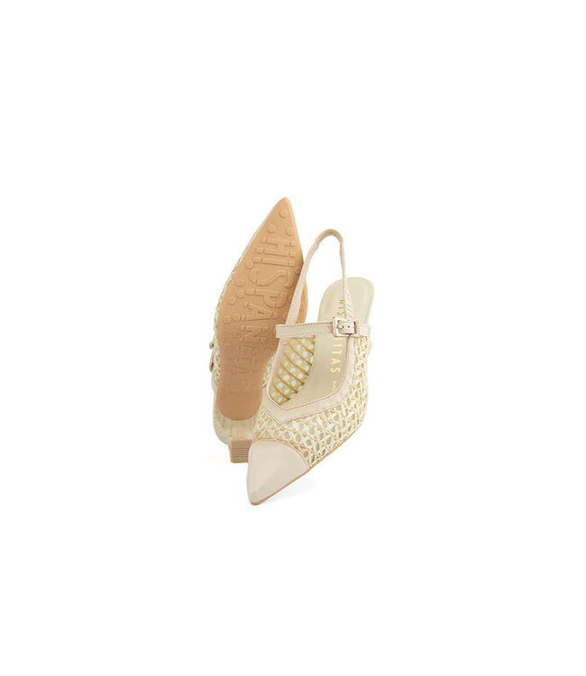 Hispanitas Slingback Pump Giorgia Soho Butter Marrakech Panna