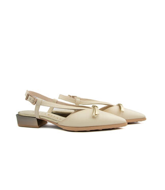 Hispanitas Hispanitas Slingback Turin Bolero Butter Platino