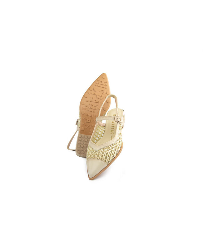 Hispanitas Slingback Turn Soho Butter Marrakech Panna