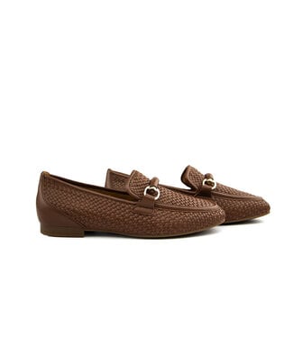 Gabor Gabor Loafer Bit Cognac Vlecht Nappa