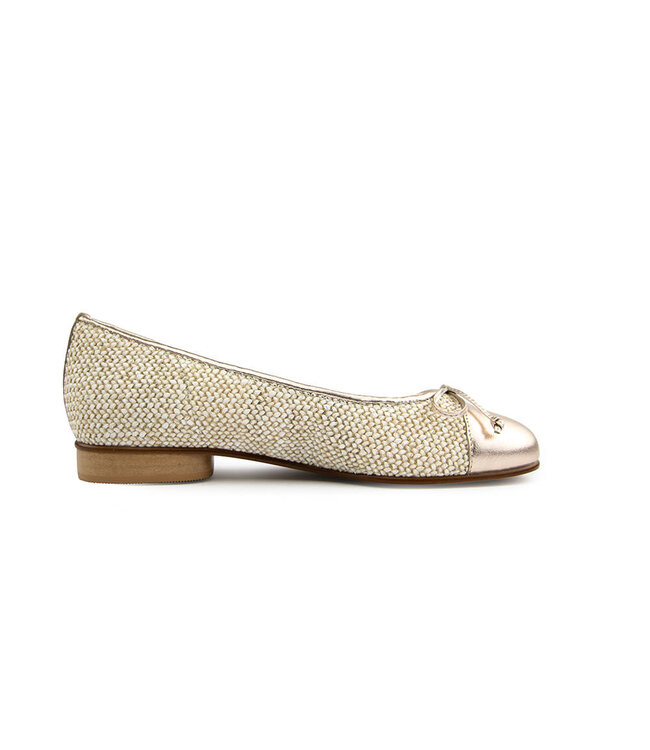 Gabor Ballerina Oak Puder Raffia Metallic