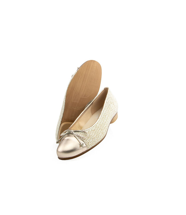 Gabor Ballerina Oak Puder Raffia Metallic