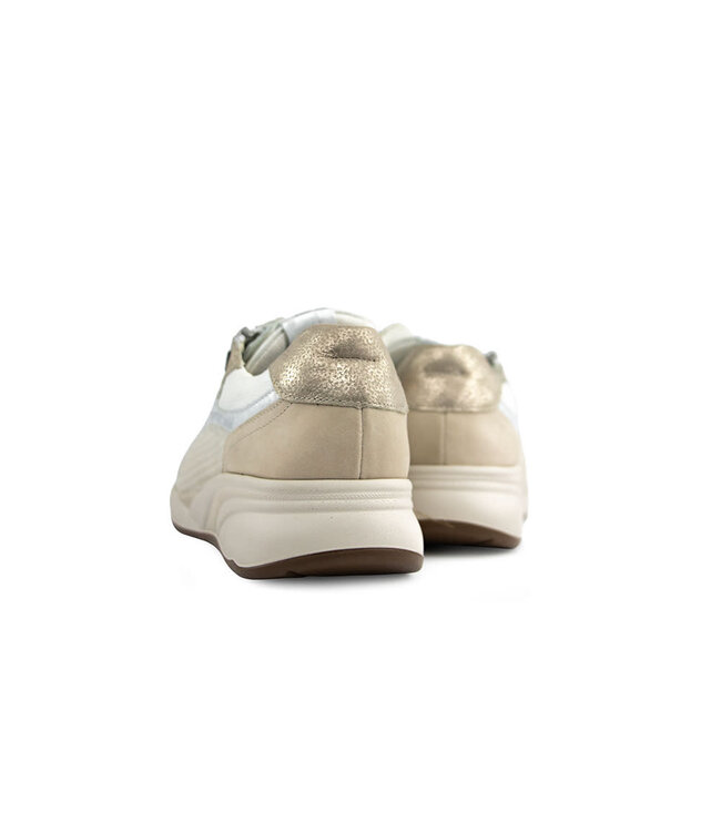 Durea Sneaker Taupe Wit Zilver