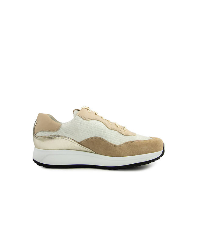 Durea Sneaker L.Taupe Ivoor Platino
