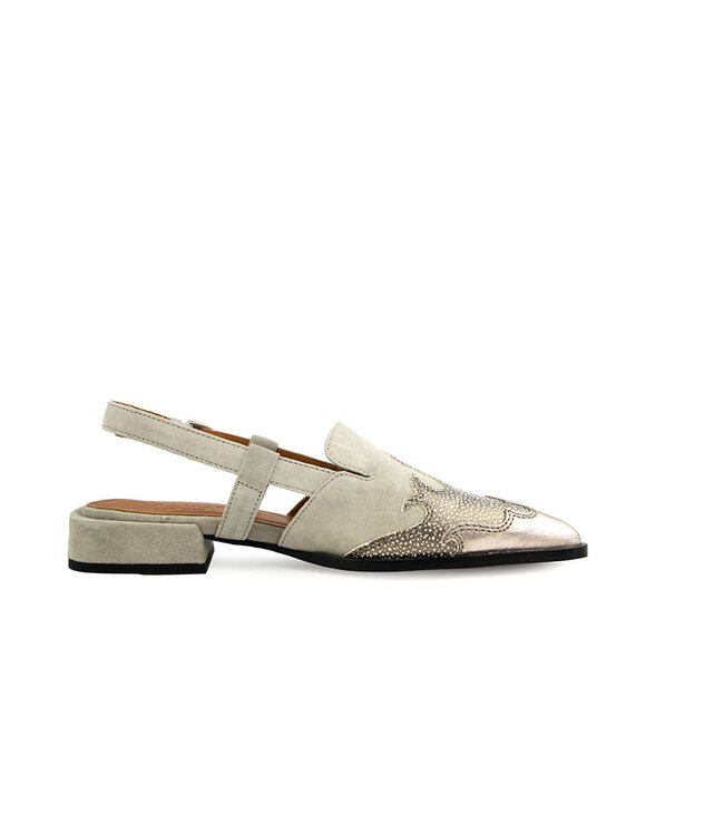 Via Vai Slingback Jazz Vaienna Soft Metallic Platino