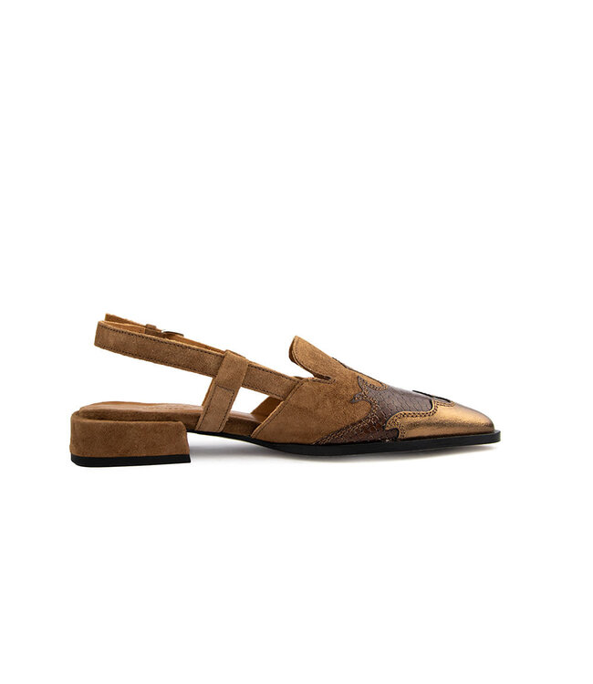 Via Vai Slingback Jazz Vaienna Soft Metallic Bronzo