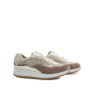 Durea Durea Sneaker Charme L.Taupe Wit Platino M