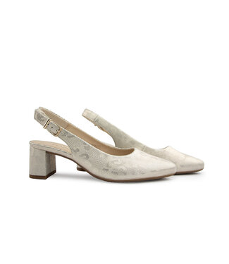 Gabor Gabor Slingback Platino Leo Metallic