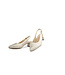 Gabor Slingback Platino Leo Metallic