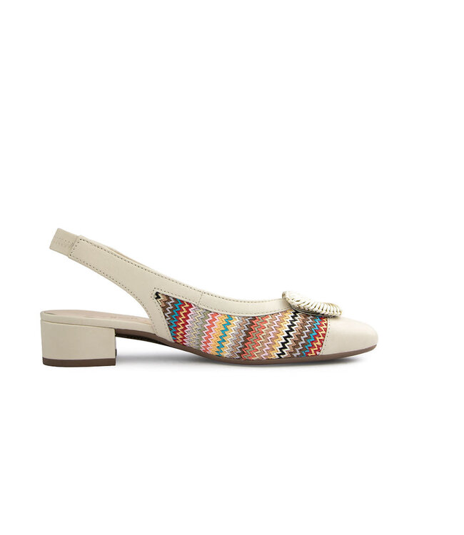 Gabor Slingback Multicolor Panna