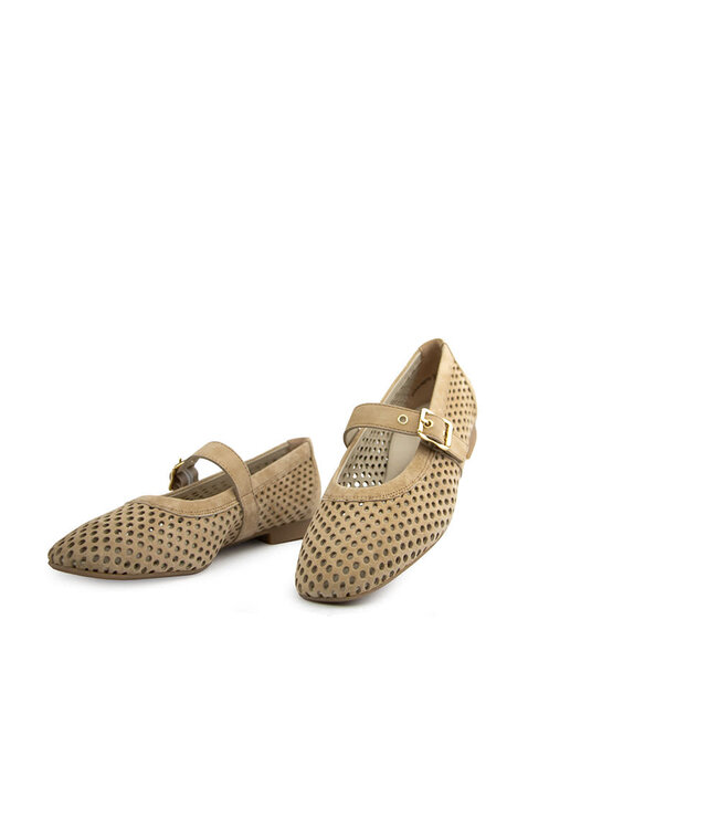 Paul Green Bandschoen Beige Dakar Perfo