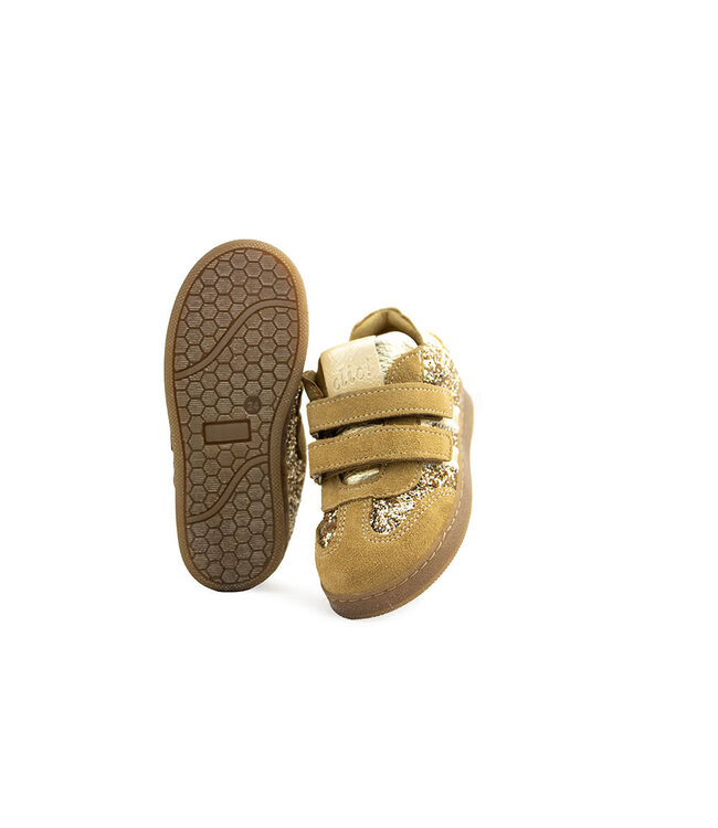 Clic Klittenband Sneaker Ambra Platino Glitter