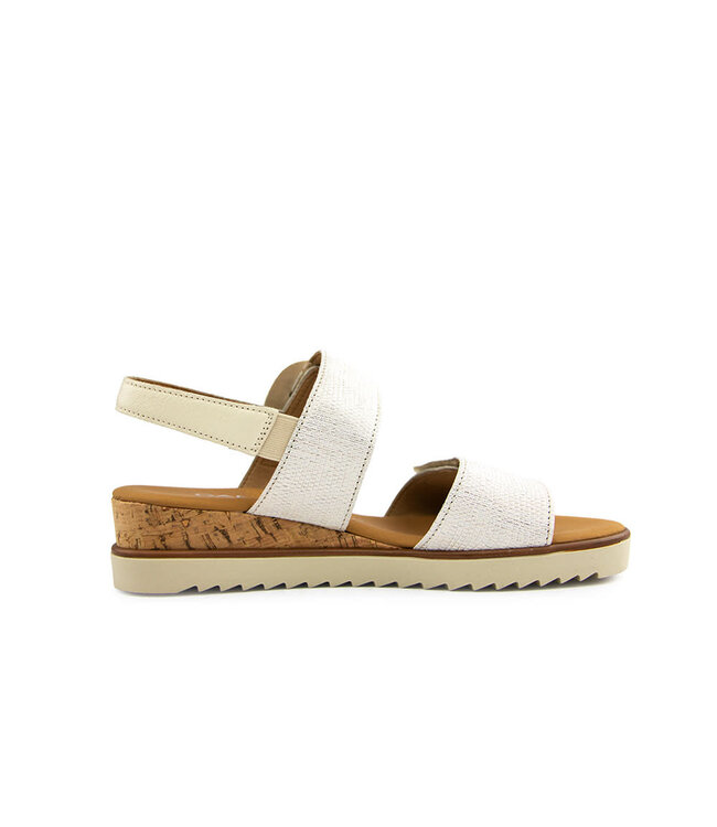 Gabor Sandaal Lizard Bianco Panna