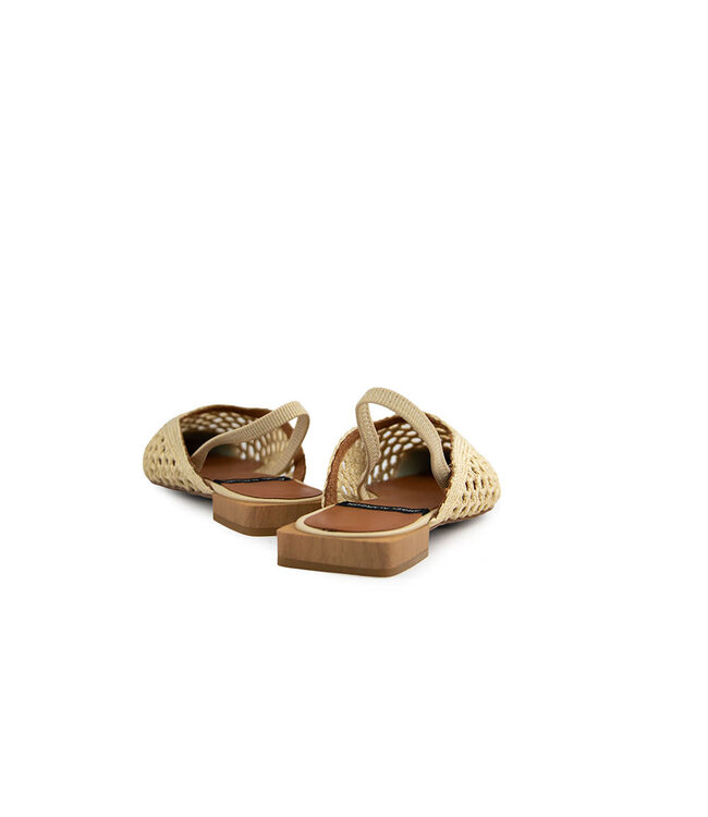 Angel Alarcon Slingback Gaia Pala Trenzada Natural
