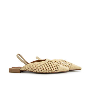 Ángel Alarcón Angel Alarcon Slingback Gaia Pala Trenzada Natural