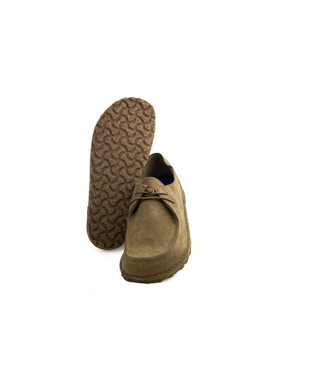 Birkenstock Utti Lace Suede Gray Taupe