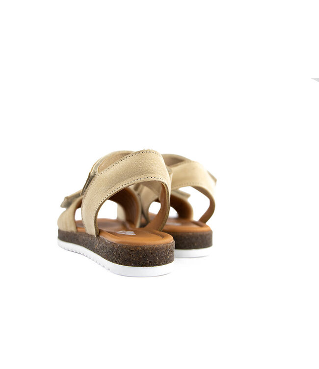 Giga Sandaal Nubuck Glitter Beige