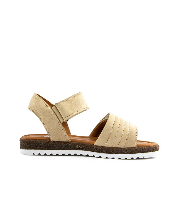 Giga Sandaal Nubuck Glitter Beige