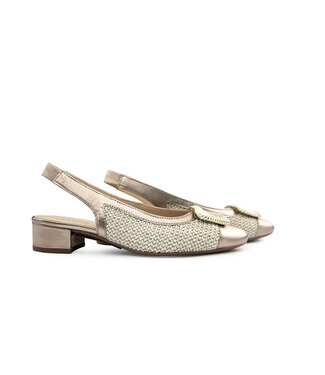 Gabor Gabor Slingback Metallic Oak Puder
