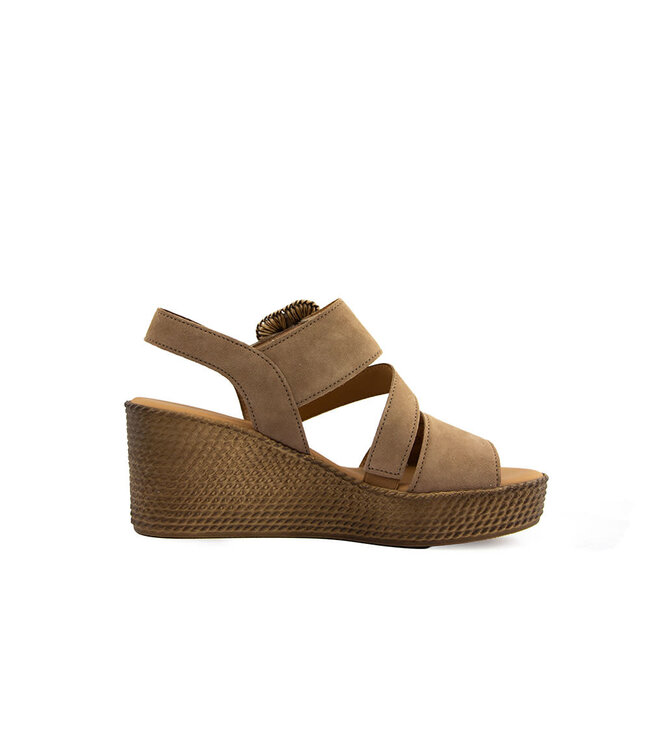 Gabor Sandaal Sleehak Peanut Samtchevreau