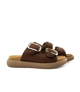 Gabor Gabor Slipper Cognac Vlecht Lammnappa