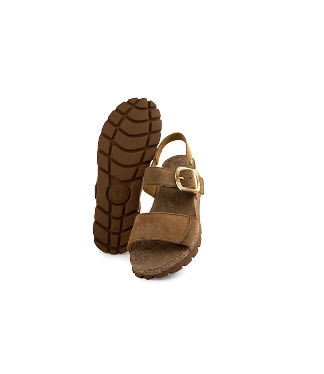 Panama Jack Sandaal Sara B1 Cuero Bark Velour