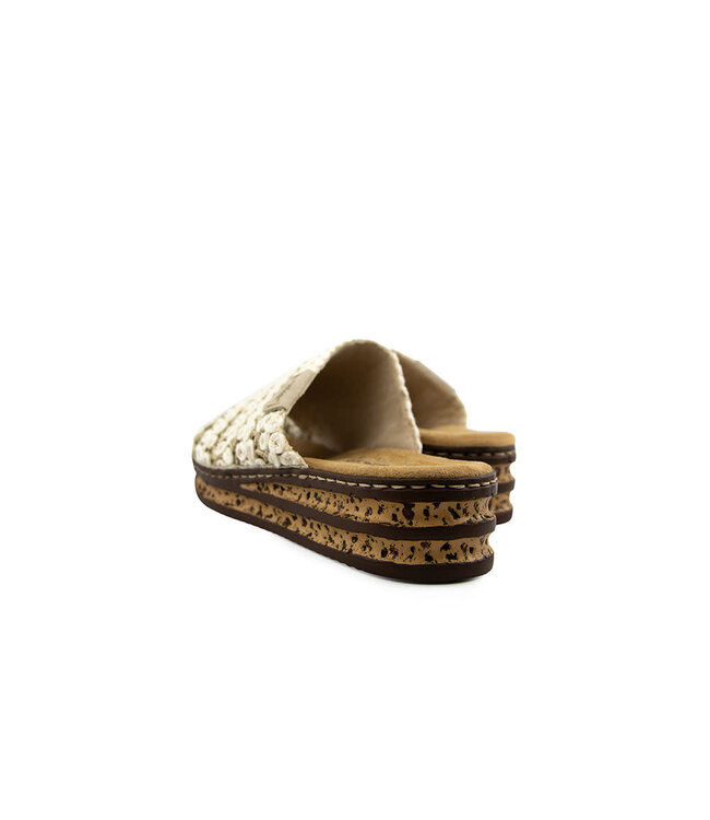 Rieker Slipper Creme Gold Ginger