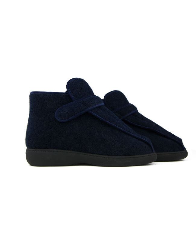 Pulman Heren Pantoffels Klittenband Blauw