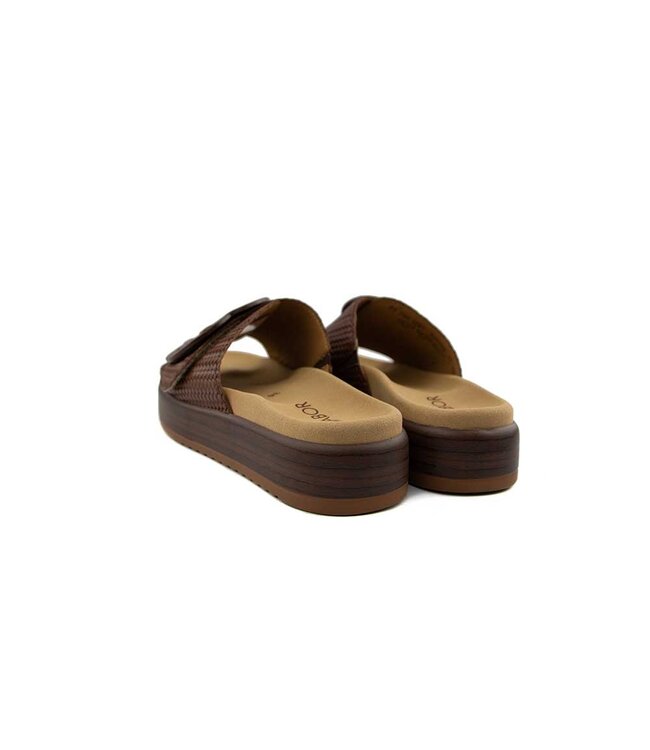 Gabor Slipper Cognac Camel Treccia