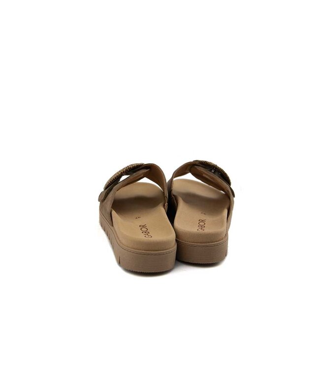 Gabor Slipper Peanut Samtchevreau