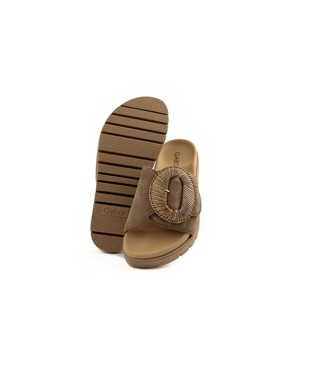Gabor Slipper Peanut Samtchevreau