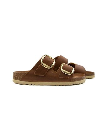 Birkenstock Birkenstock Arizona Big Buckle Oiled Leather Cognac Narrow