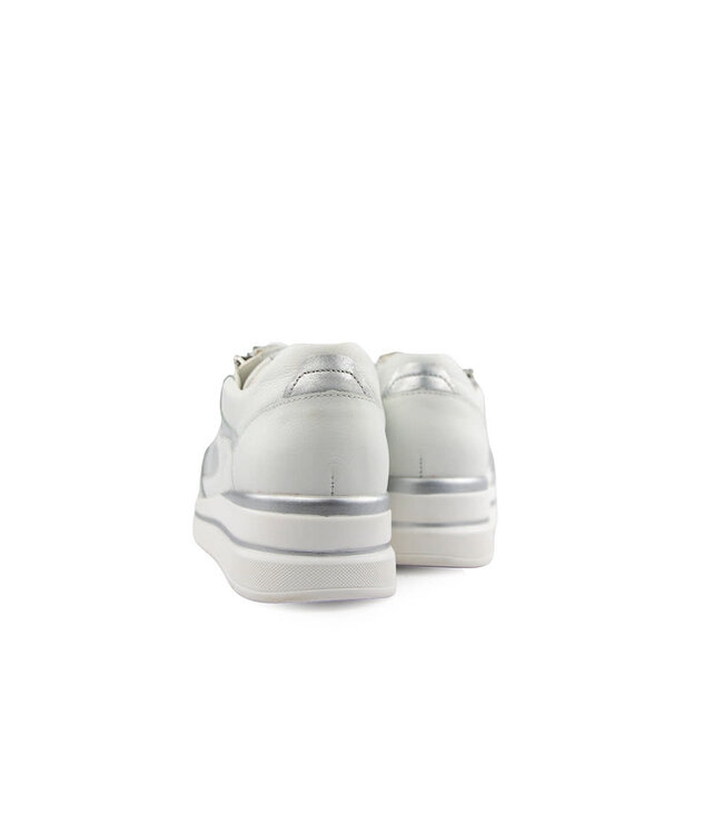 Waldlaufer Sneaker Luana Weiss Silber